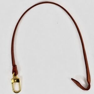 Authentic Louis Vuitton Leather Pochette Strap Gold Tone Clasp